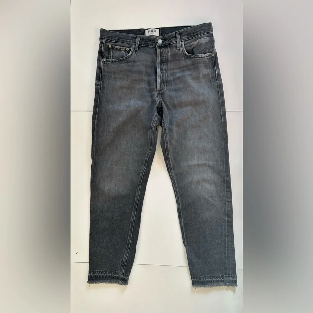 Agoldie Jamie jeans  Straight in Void washed black size 28 - Picture 2 of 12